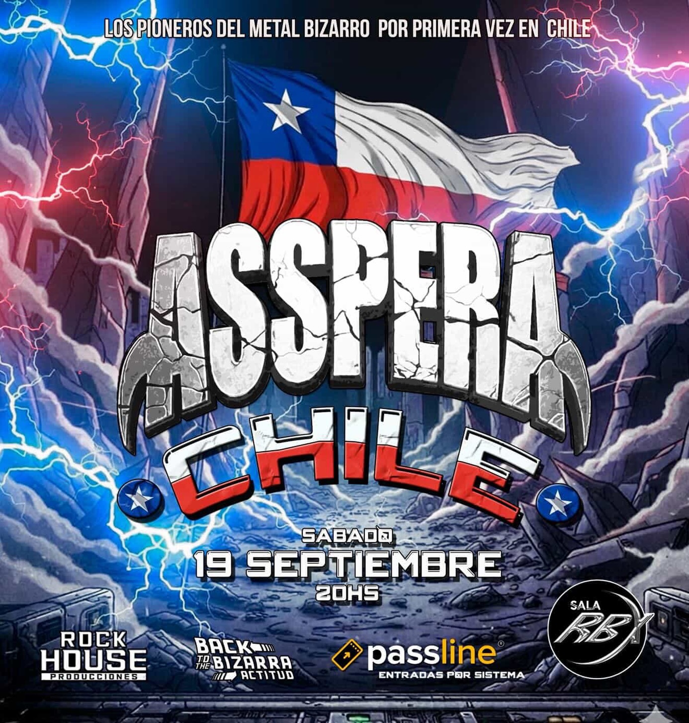 Metal bizarro y sátira extrema: Asspera debutará en Chile