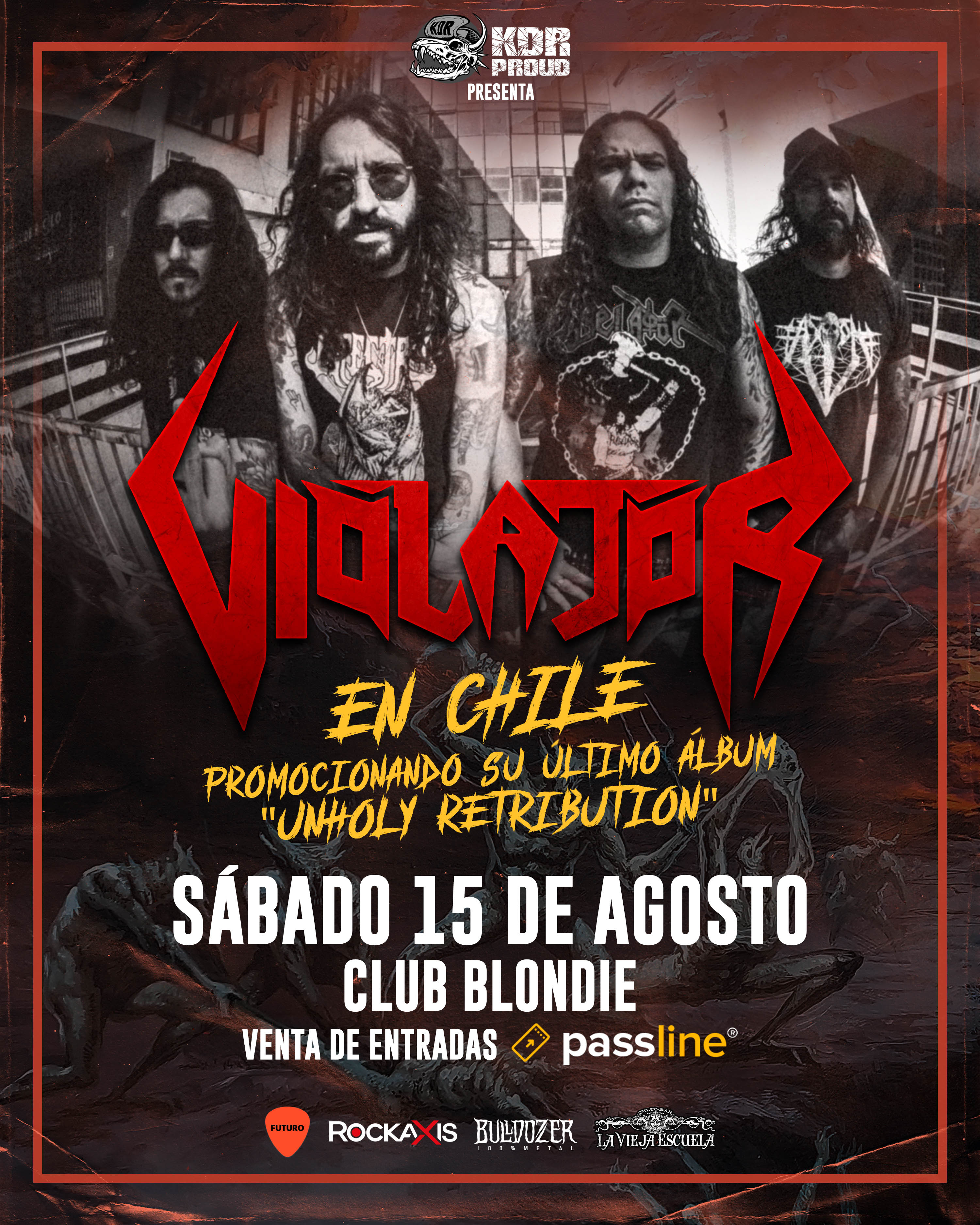15 de agosto: Violator regresa a Chile