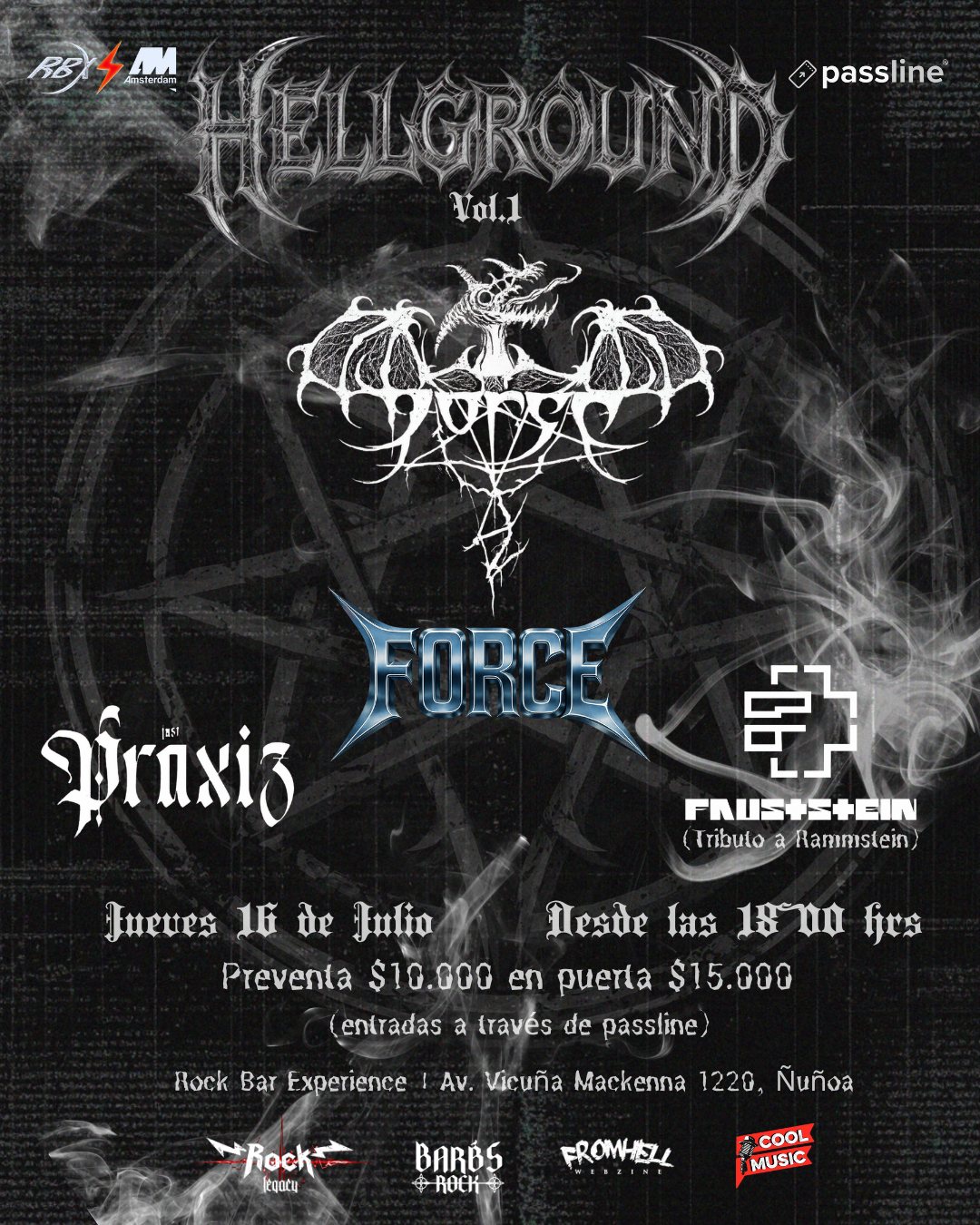 Concurso: Hellground Vol. 1 con Dorso, Force y más este 16 de julio