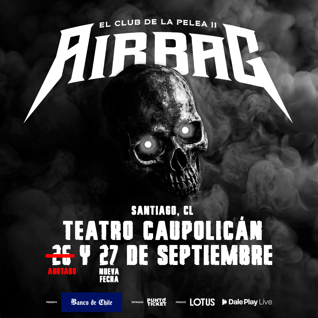 Airbag anuncia nueva función en el Teatro Caupolicán