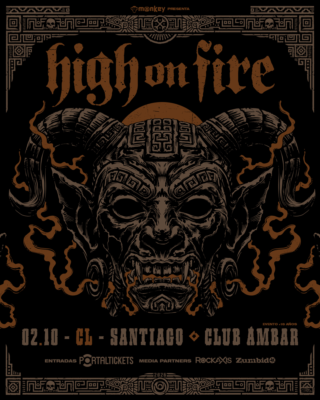 Nuevo debut en Chile: High on Fire llega este 2 de octubre