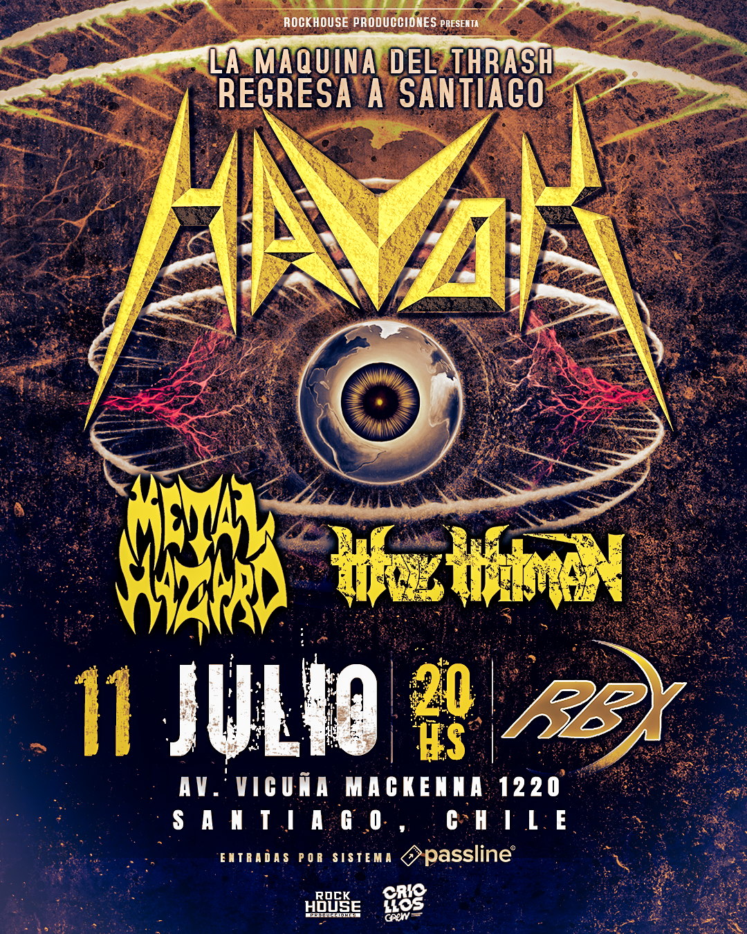 Concurso: No te pierdas el regreso de Havok a Chile