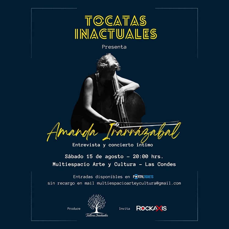 Amanda Irarrázabal protagoniza la tercera fecha de #TocatasInactuales