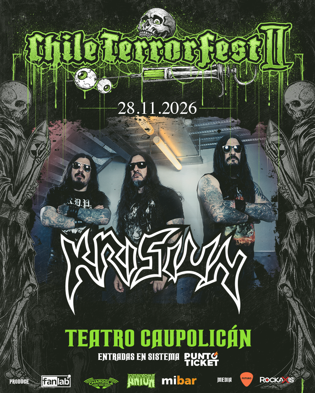 Krisiun completa el cartel de Chile TerrorFest II