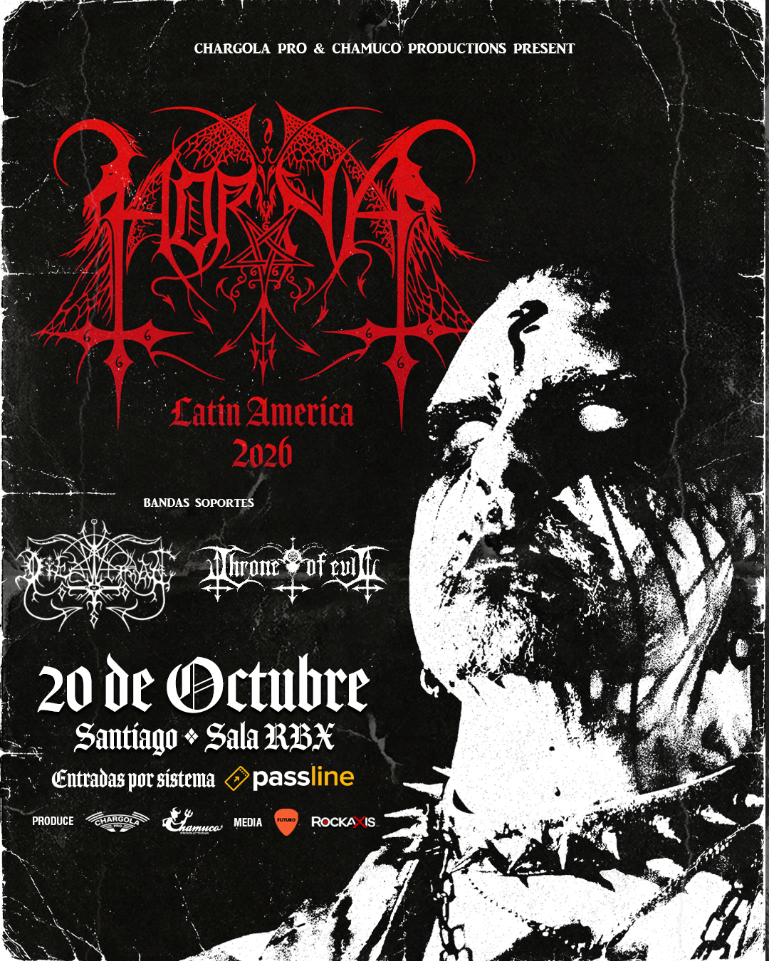 Black metal desde Finlandia: Horna confirma debut en Chile