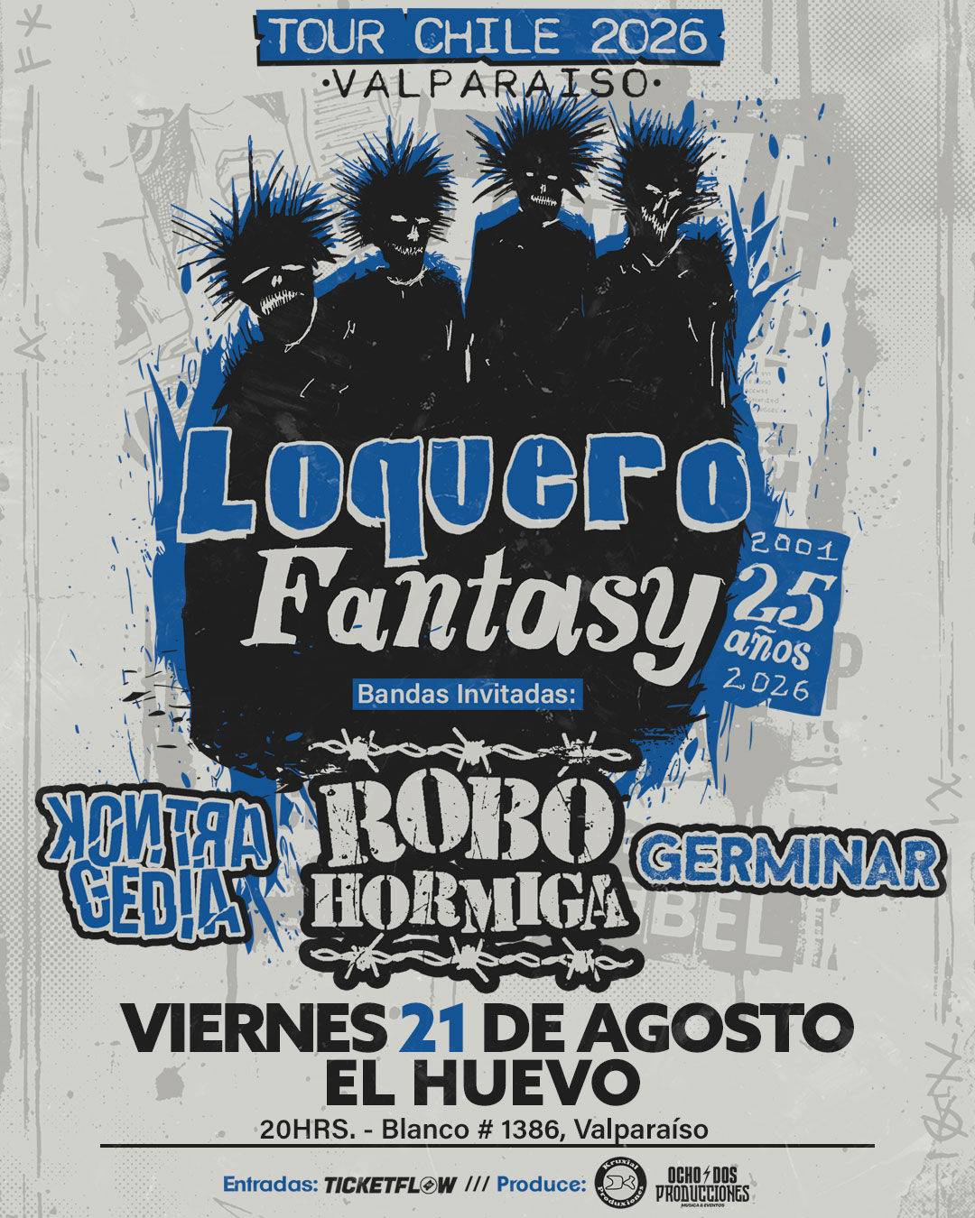 Loquero vuelve a Chile para celebrar los 25 años de ''Fantasy''