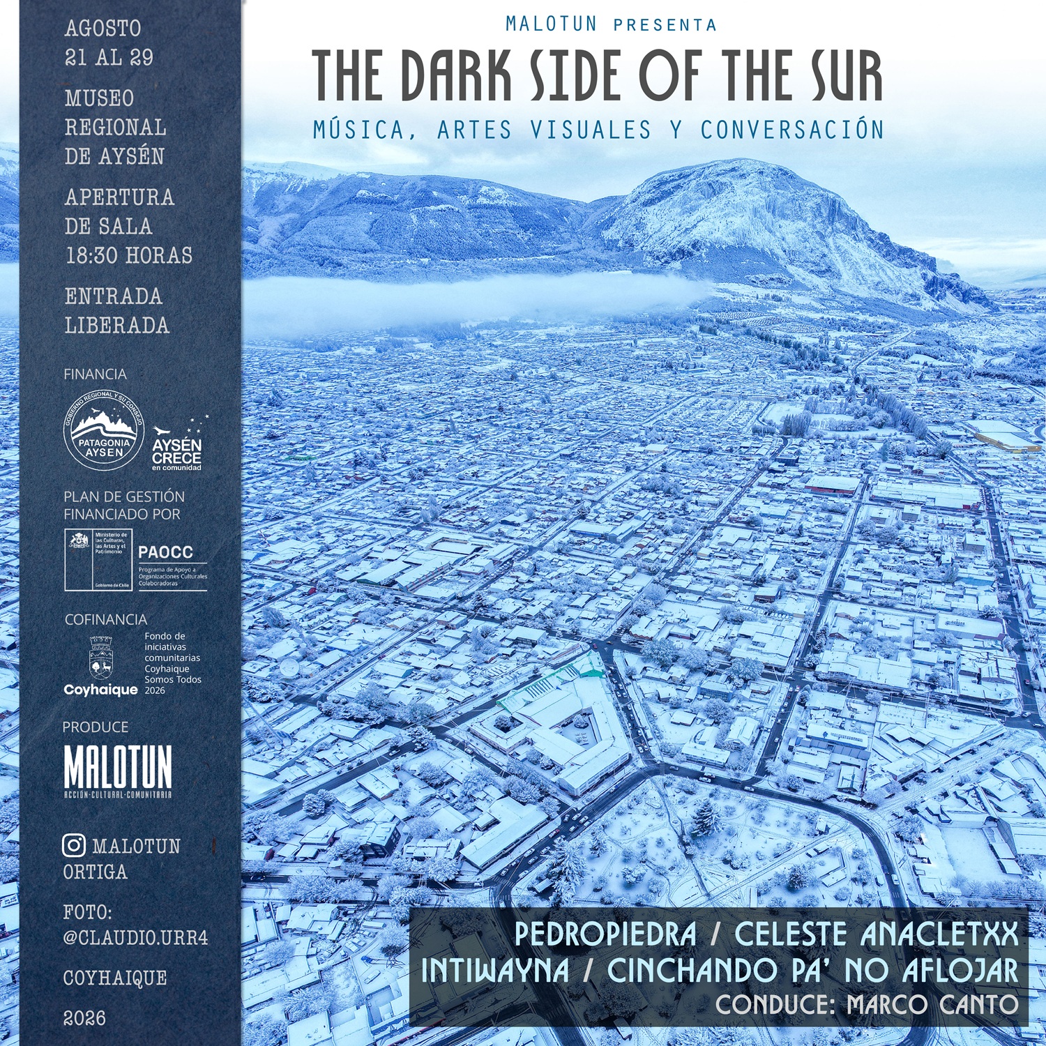 The Dark Side of the Sur: Ciclo musical y visual en Aysén