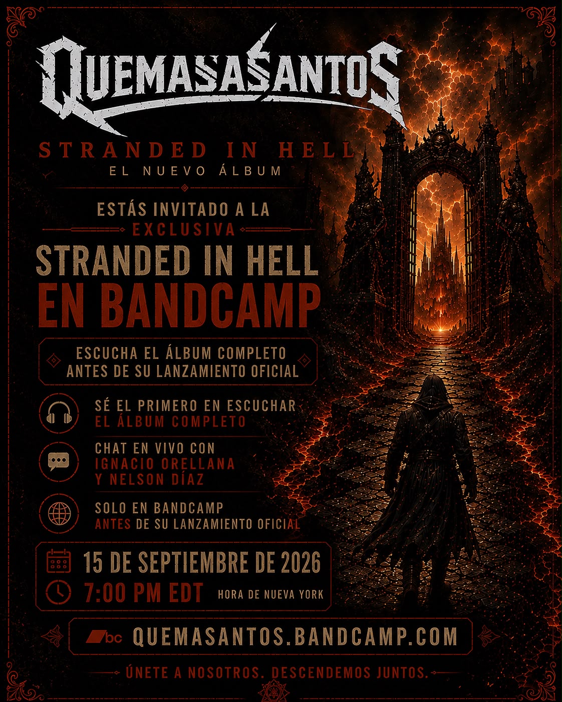 Quemasantos entrega detalles y primer single de su nuevo álbum