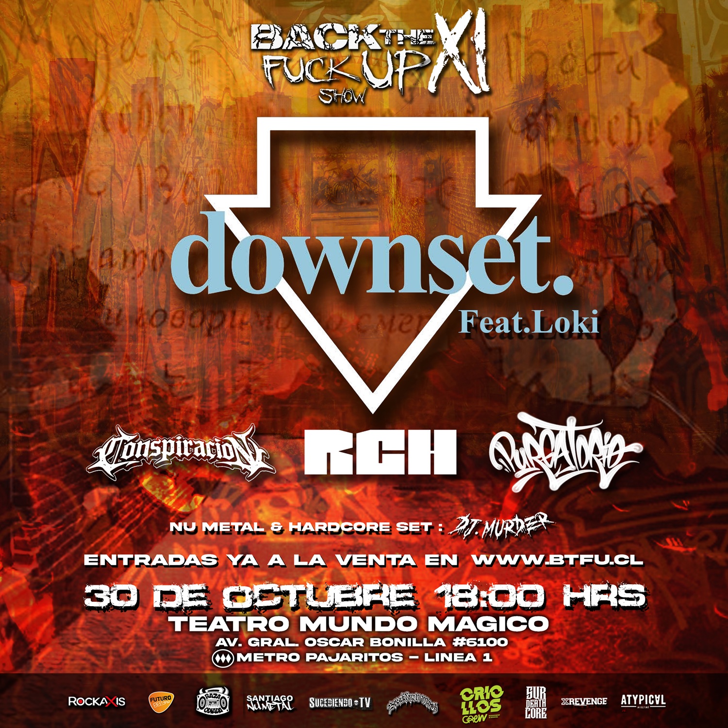 30 de octubre: Downset confirma su debut en Chile