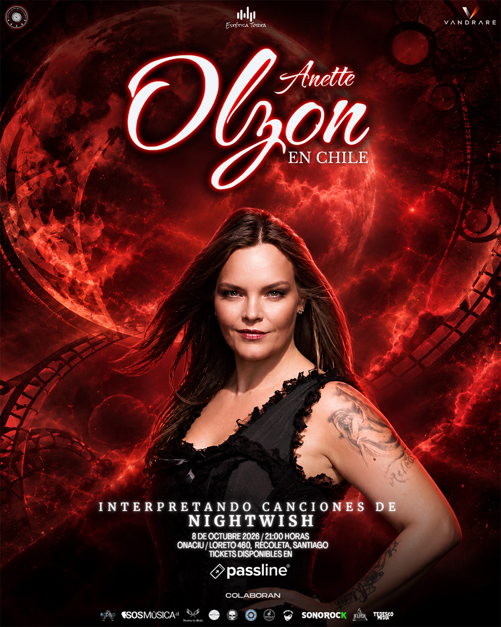 Repasando su etapa en Nightwish: Anette Olzon regresa a Chile