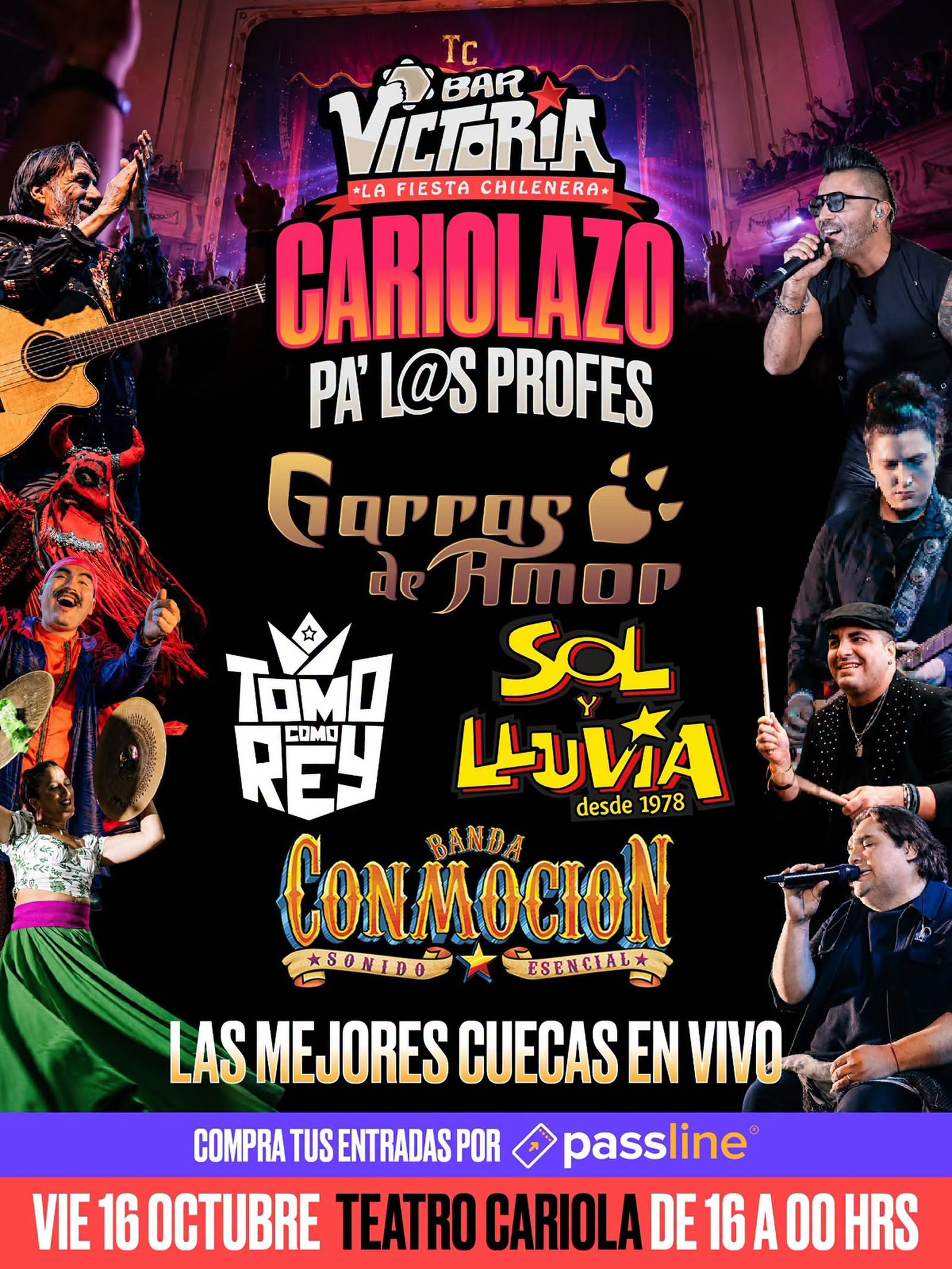 Concurso: Cariolazo Pa' los Profes en Teatro Cariola