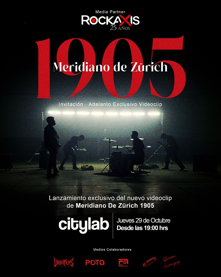  Meridiano de Zürich prepara estreno para el video de '1905'