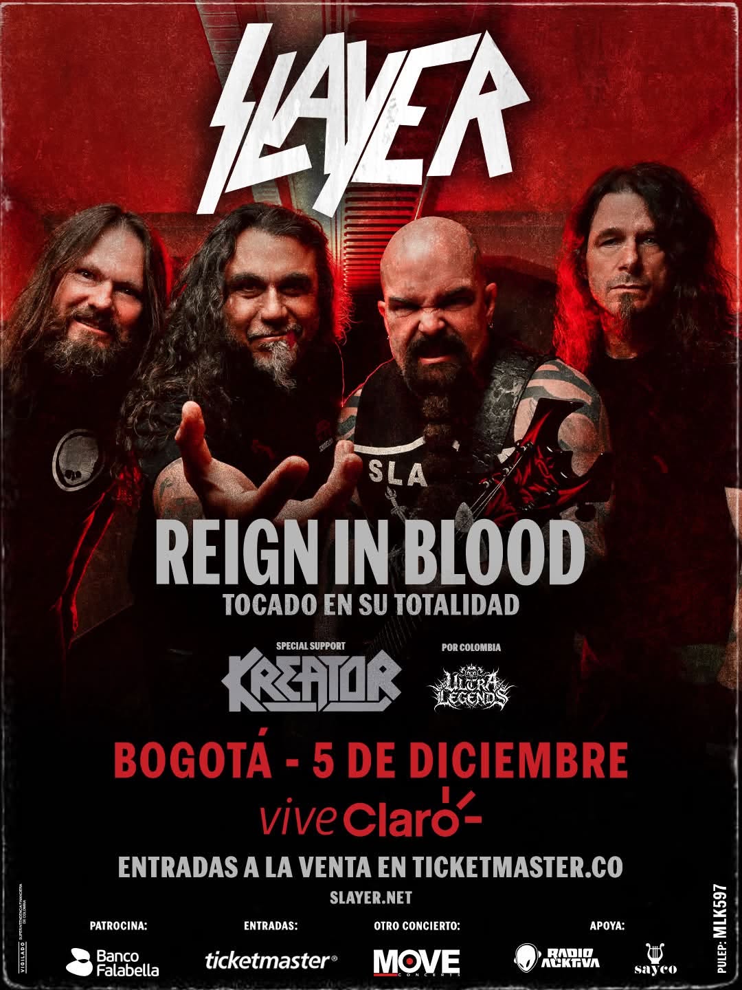 ULTRA LEGENDS: La unión del Ultra Metal colombiano que encenderá la noche de Slayer en Bogotá