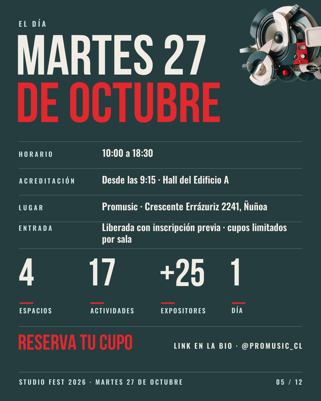 Studio Fest 2026: Promusic abre toda su casa