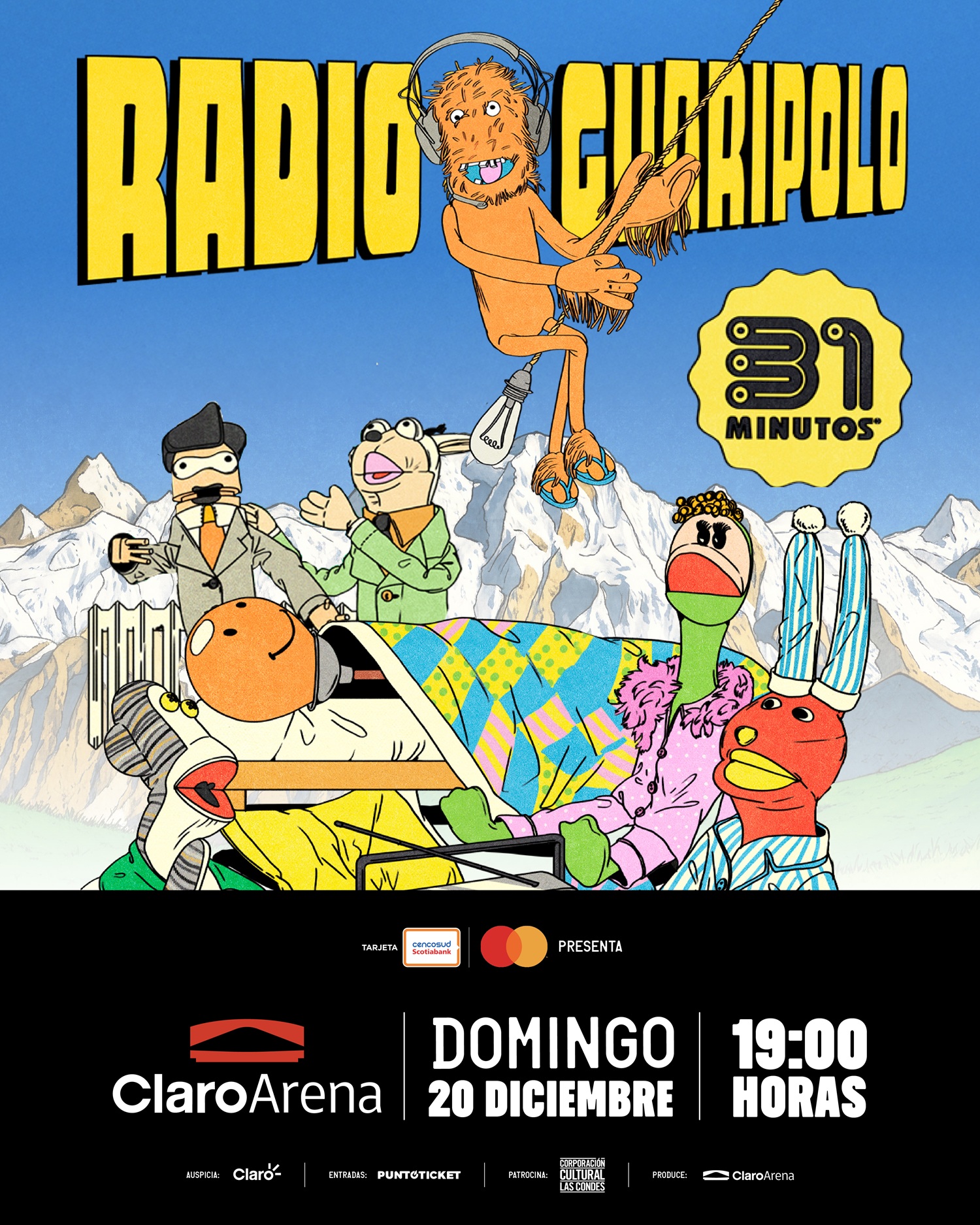 31 Minutos anuncia el cierre de su gira Radio Guaripolo