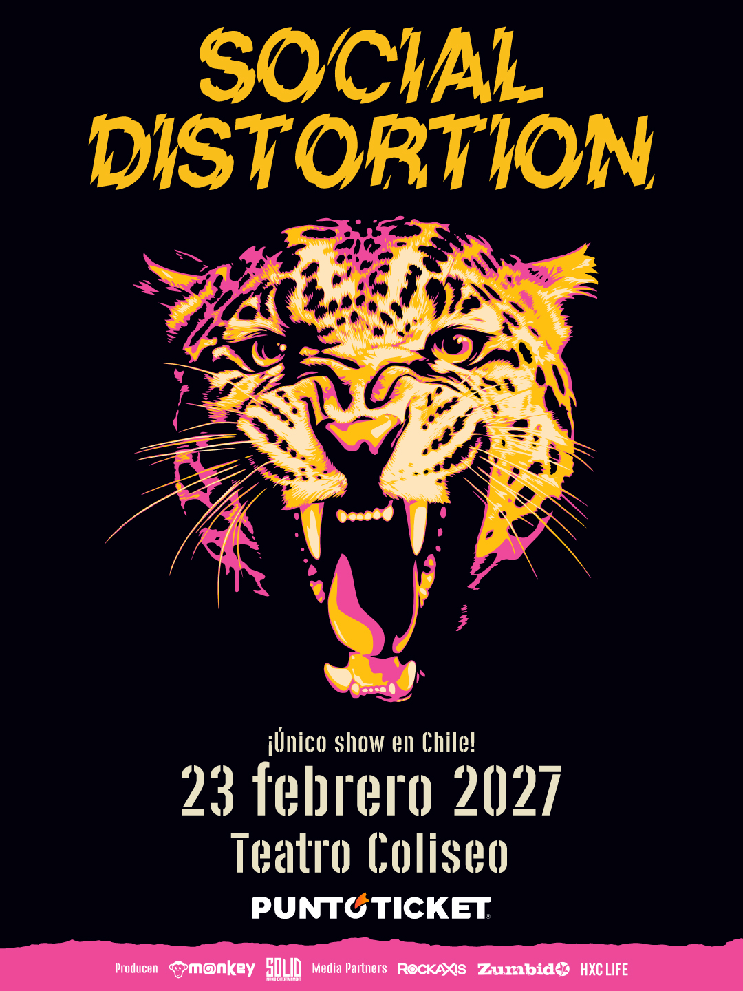 Social Distortion reagenda su visita a Sudamérica